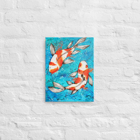 Pisces - Koi (Canvas Print)